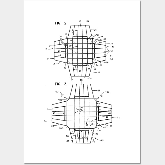 Parachute Vintage Patent Hand Drawing Wall Art by TheYoungDesigns